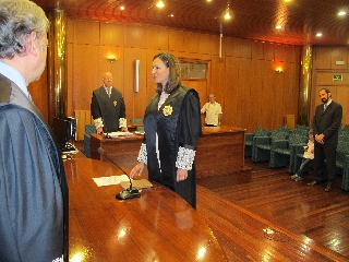La magistrada Raquel García Hernández jura ante la Sala de Gobierno